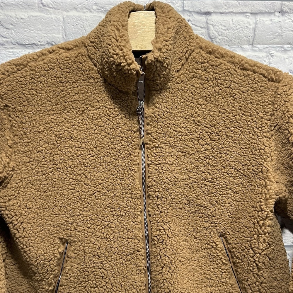 Everlane The ReNew Fleece Full Zip Shearling Inspired Teddy Bear Jacket Sz Large - Picture 3 of 9